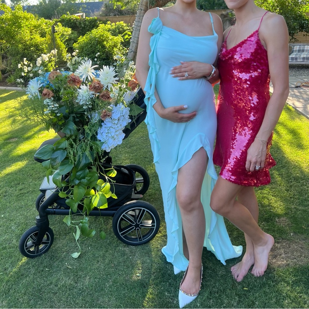Sequenced pink cocktail dress from Zara
